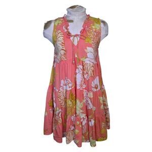 Resort‎ Wear Tropical Print Sundress True Destination Size XS fairy boho flowy